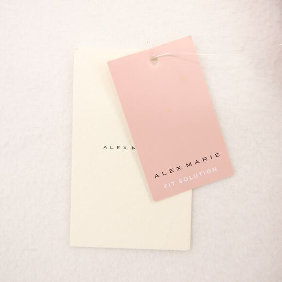 Alex Marie Tankini Swim Top Red V Neck Cutout Back Padded Bra Size Large NWT - Picture 7 of 10